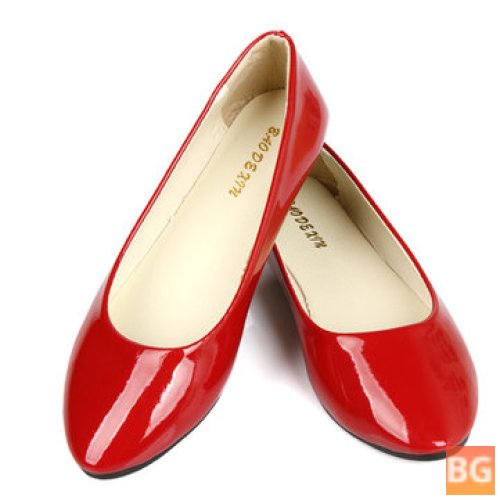 Women's Flats - Casual Pointed Toe - PU Fashion Slip On Shoes