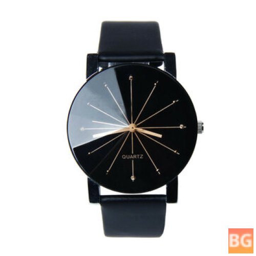 Leather Watch with Quartz Movement