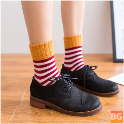 Women's Socks with Stripes