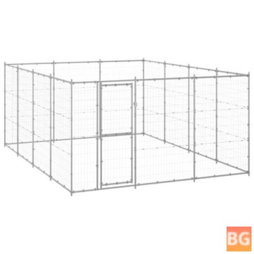 Galvanized Steel Dog Kennel (14.52 m²)