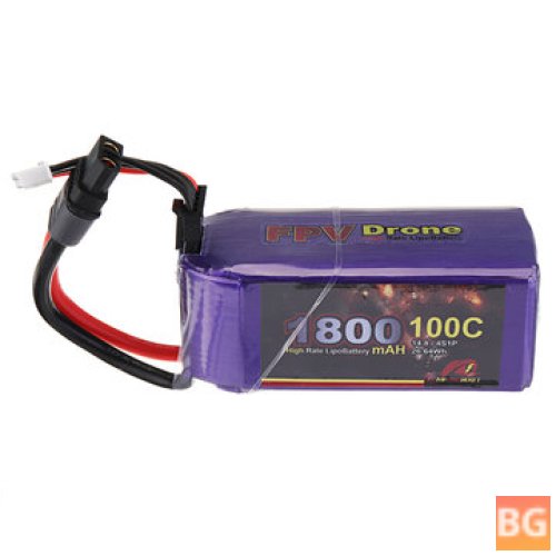 Red Beret 14.8V 1800mAh 100C 4S Lipo Battery for FPV Racing RC Drone