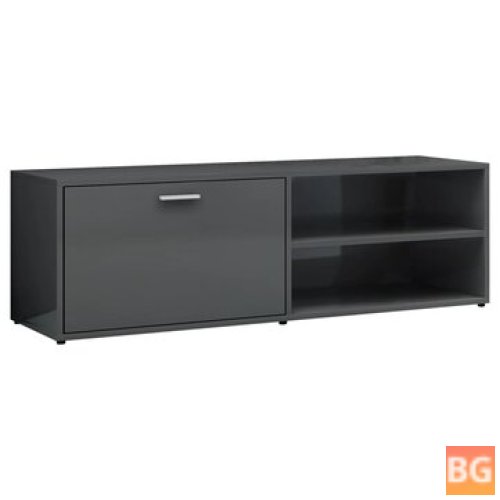 TV Cabinet - Glossy Gray 47.2