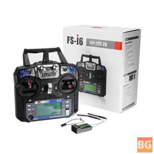 FS-i6 RC Transmitter with Receiver for Drones, Vehicles, and Robots