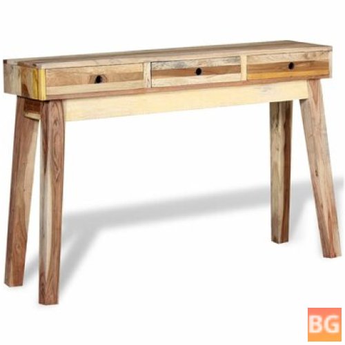 Console Table with Wood Grain