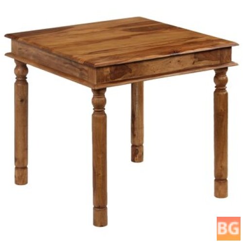 Dining Table with Wood Base and Sheesham Top