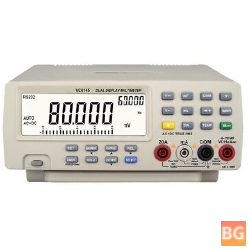 DM8145 4-7/8 Inch Bench Top Multimeter 1000V 20A 80000 Counts Digital Multimeter tester Auto Range Multimetro Digital Voltmeter Ohm