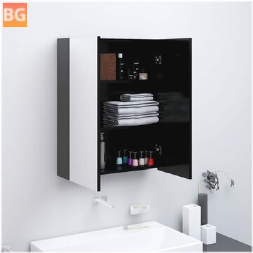 Bathroom Cabinet with Mirror - 60x15x75 cm