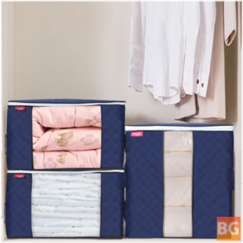 Large Capacity Clothes Storage Bag with Thickened Folding Quilt