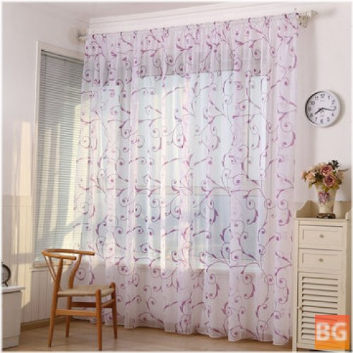 Window Sheer Drapes - Curtains for Living Room and Bedroom
