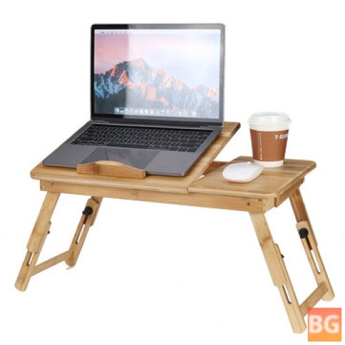 Adjustable Wooden Folding Desk with Drawer