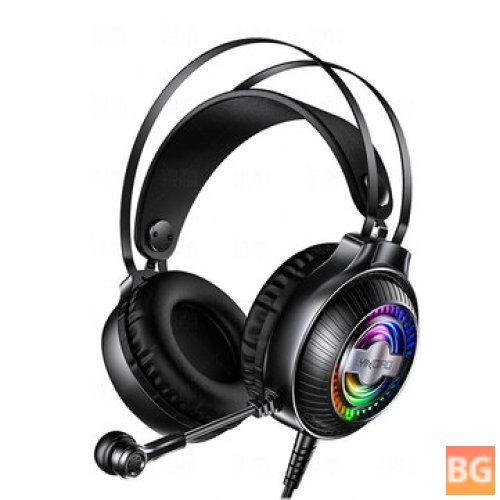 YINDIAO Q4 Game Headset - Wired Bass RGB Gaming Headset with Mic for Computer Laptop PC Gamer