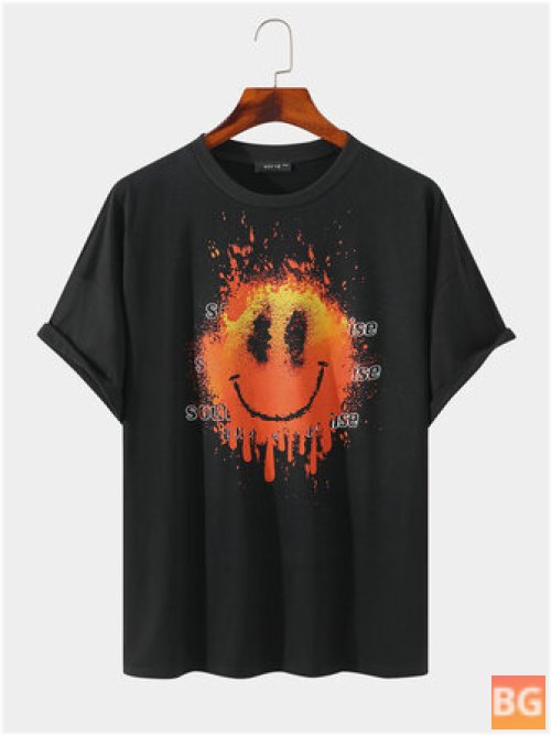 T-Shirt with Flame Print
