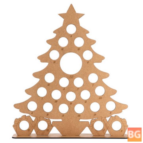 25-Pack of Christmas Decorations for the Tree - Wooden Advent Calendar