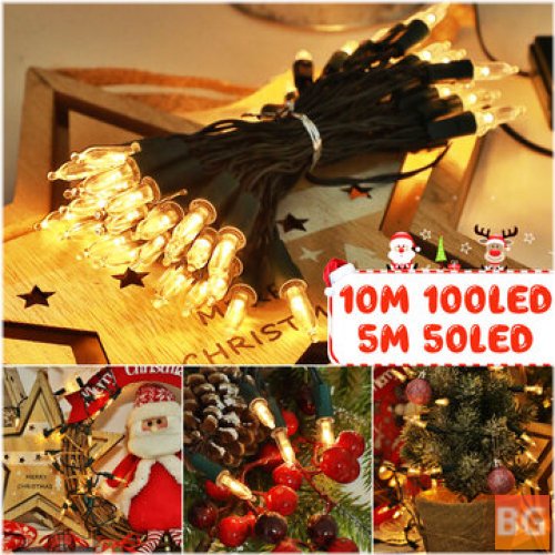 Battery-Powered LED Fairy String Lights for Christmas Party and Home Decoration