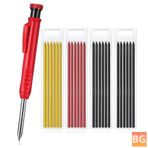 Multi-color Carpenter Pencil with Sharpener and Joiner Marker