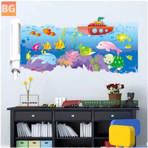 PAG 3D Broken Paper Wall Decal - 23x47 Inches