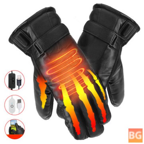 USB Heated Winter Gloves for Sports and Outdoor Activities