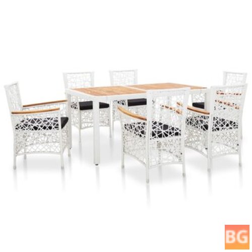 Outdoor Dining Set - Poly Rattan