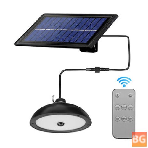 50W Solar Wall Lamp with Remote Control and Polycrystalline Induction - Waterproof Outdoor Light