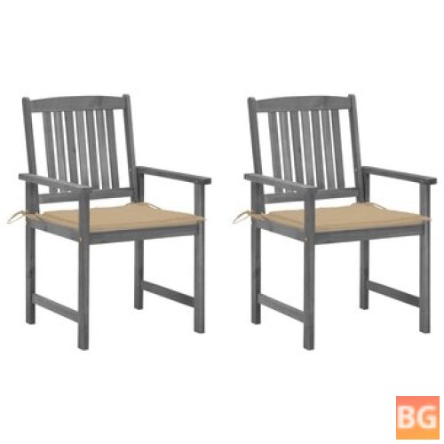 Director's Chairs 2-Piece Set with Cushions