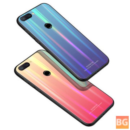 TEMPERED GLASS BLING PROTECTIVE CASE FOR MI 8 LITE