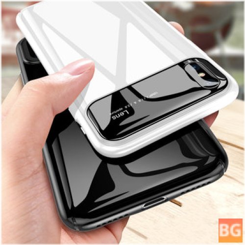 Protective Case for iPhone XS 2018 - Glass Lens Protection+PC Glossy Back Cover