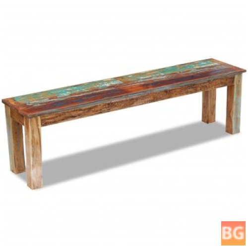Bench with Arms and Legs Solid Reclaimed Wood 63