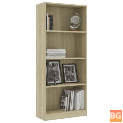 Sonoma Oak 23.6"x9.4"x55.9" Book Cabinet