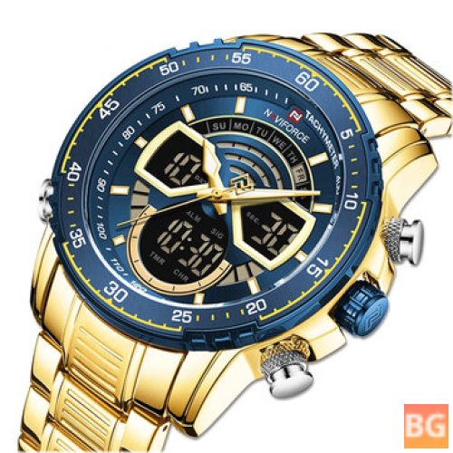 Digital Watch with Calendar Dial and Strap - 3ATM Waterproof