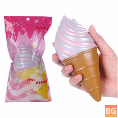 2PCS Vlampo Squishy Ice Cream Cone - 18cm Slow Rising
