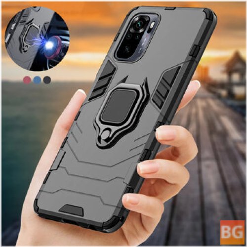 Design for Xiaomi Redmi Note 10 / Xiaomi Redmi Note 10S - Armor Shockproof Stand for Phone