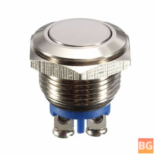 Waterproof Push Button Switch with Metal Frame - 16mm