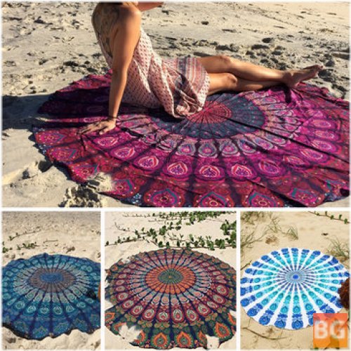 Beach Towel with Scarf Pattern - 150CM