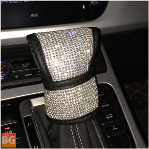 Car Shift Knob Handbrake Seatbelt Cover with Bling and Gear