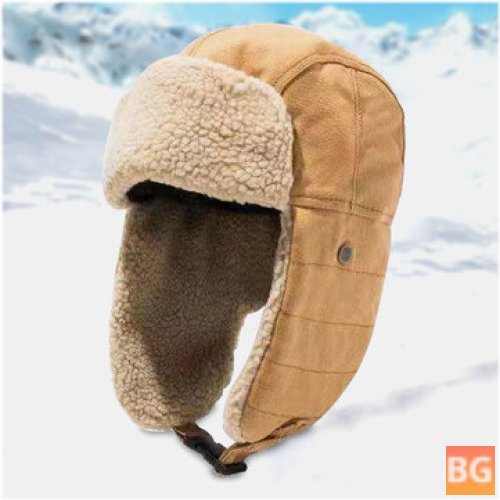 Warm Ear Protection for Men Outdoor Casual Windproof Ushanka Hat