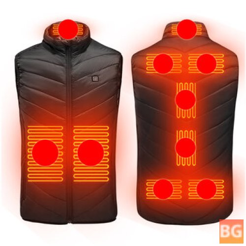 TENGOO HV-09 3-Gears Heated Jackets - Electric Thermal Clothing for Winter Warm Vest Outdoor Use