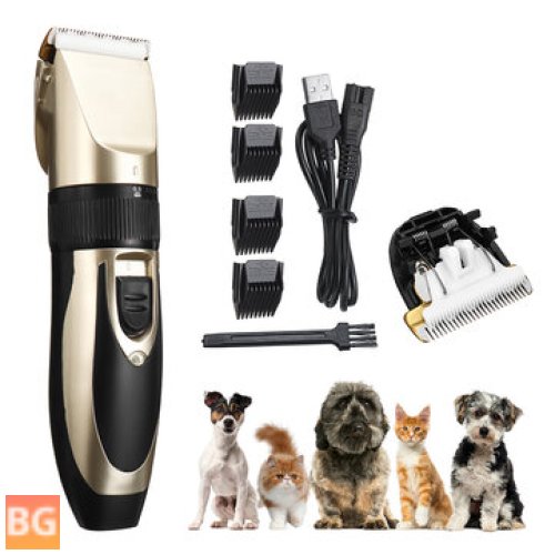 Rechargeable Pet Hair Trimmer Kit