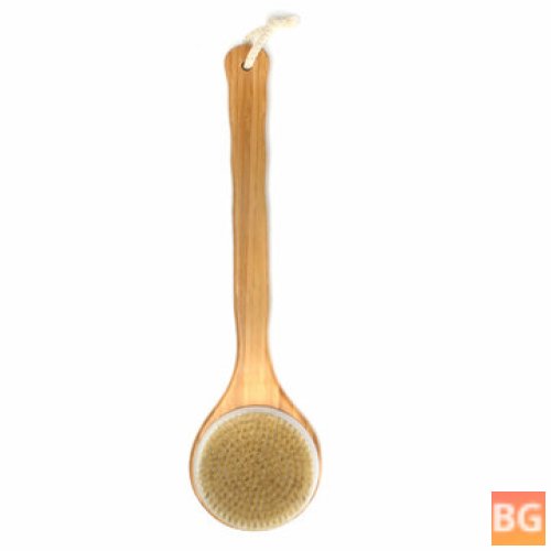 Bath Shower Brush with Wooden Handle