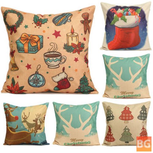 Christmas Tree Pillow Cases - Cartoon Printed