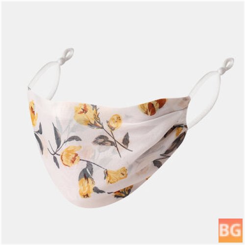 Women's Breathable Ethnic Floral Mask