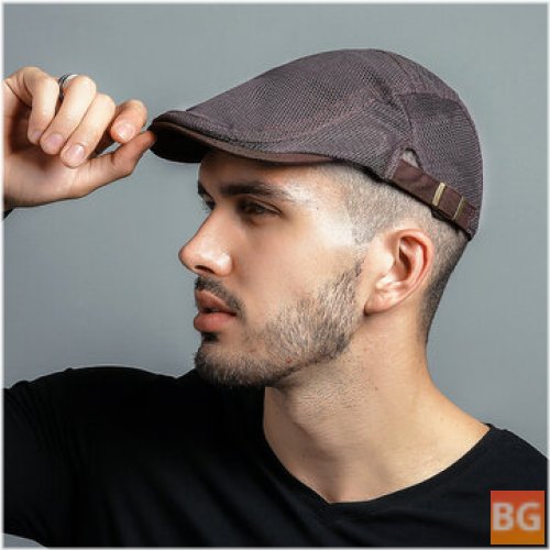 Summer Mesh Hollow Breathable Beret Cap - Outdoor Casual