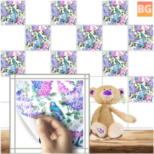 Waterproof Stickers for Living Room and Bathroom - Flowers