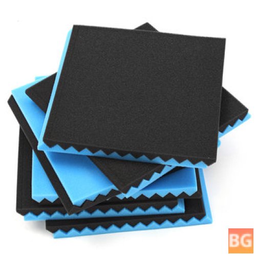 Soundproofing Foam Tiles Kit (12pcs, Black+Blue)