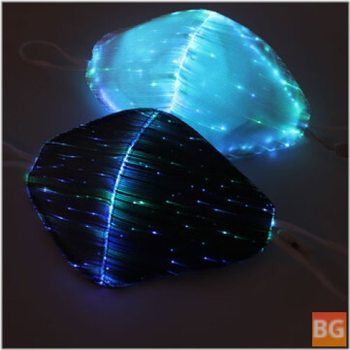Colorful Luminous EL Mask Fiber Fabric Cool Mask - Personality Chargeable