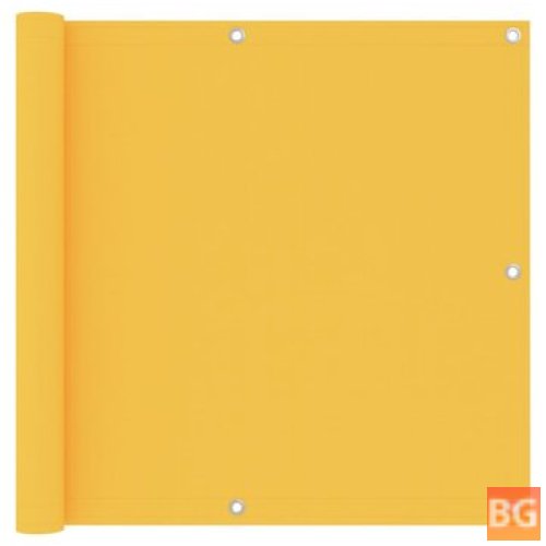 Balkonscherm - 90x600 cm - oxford stof - geel