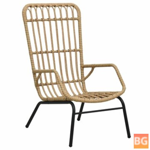 Garden Chair with Rattan Fabric