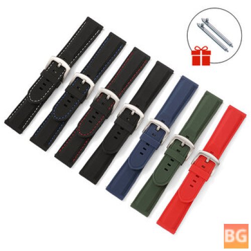 Soft rubber watch band strap for Samsung Galaxy Watch 3 41mm / Gear S3 / Honor Magic / Vivoactive 4 / Huami Amazfit