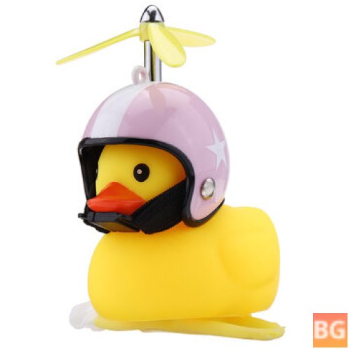Wind Duck Riding Light and Accessories - Yellow Duck Helmet