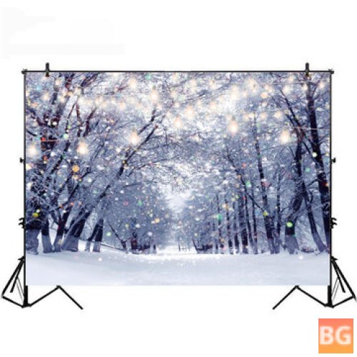 Christmas Snowflake Fantasy Forest Background Prop