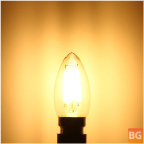 Vintage Clear Glass Lamp with 6W Eison filament bulb